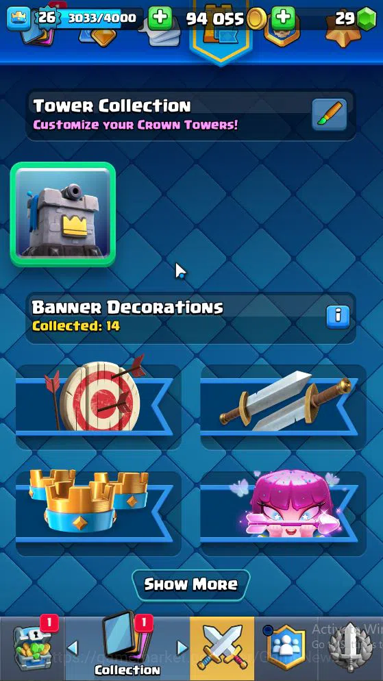 Clash Royale Accounts Lv 26|Trophy 3233|KTL 10|3 WildShard|Limited Skin| image 12