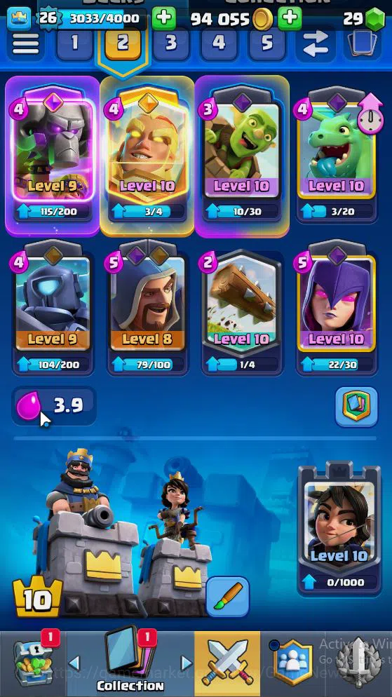 Clash Royale Accounts Lv 26|Trophy 3233|KTL 10|3 WildShard|Limited Skin| image 2