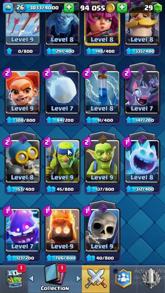 Clash Royale Accounts Lv 26|Trophy 3233|KTL 10|3 WildShard|Limited Skin| image 3