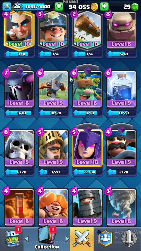 Clash Royale Accounts Lv 26|Trophy 3233|KTL 10|3 WildShard|Limited Skin| image 7