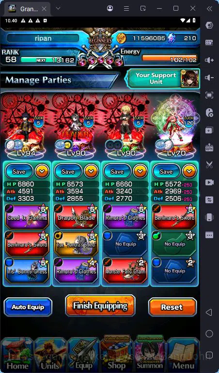 Grand Summoners Accounts [GLOBAL] Rank 58 | 3 Ascend | Veldora | Miracle Is image 7