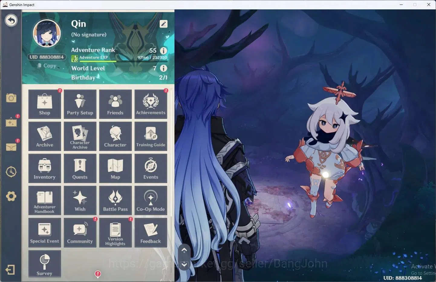 Genshin Impact Accounts ASIA | AR 55 |5 Limit (Flins Sign C1, Xiao Sign, K image 1