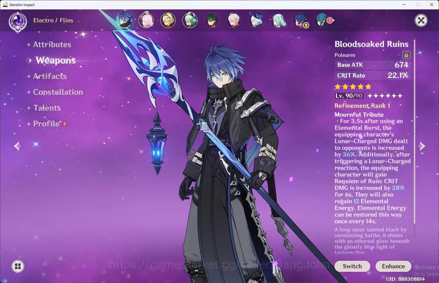 Genshin Impact Accounts ASIA | AR 55 |5 Limit (Flins Sign C1, Xiao Sign, K image 4