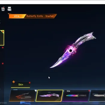 Blood Strike Accounts Collab Skin Asia|Melee ButterFly-Starfall,DualBlades|Collab LS Mr Iguana,OPM SKS Mumen Rider|7