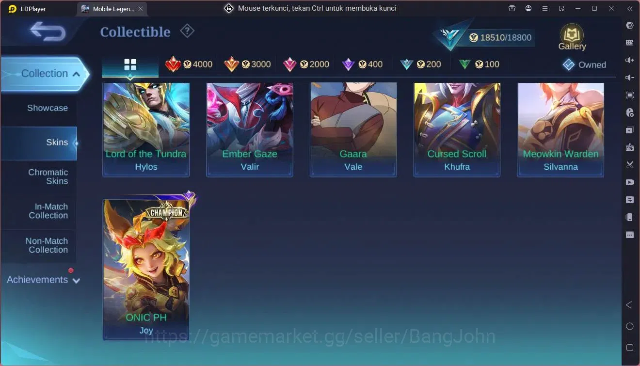 Mobile Legends: Bang Bang Accounts Global|Hero 66|Skin 88|Seasoned|CC YSS|Champion Jo image 10