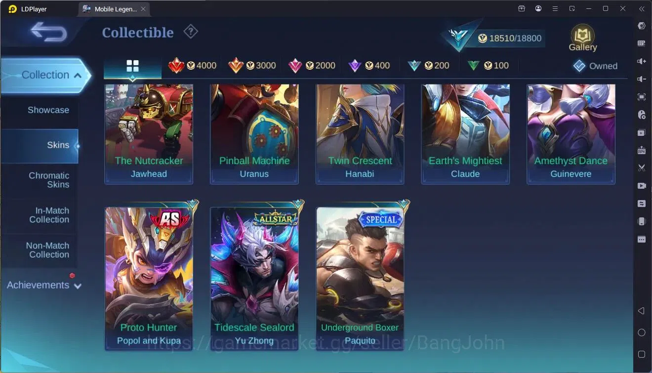 Mobile Legends: Bang Bang Accounts Global|Hero 66|Skin 88|Seasoned|CC YSS|Champion Jo image 14