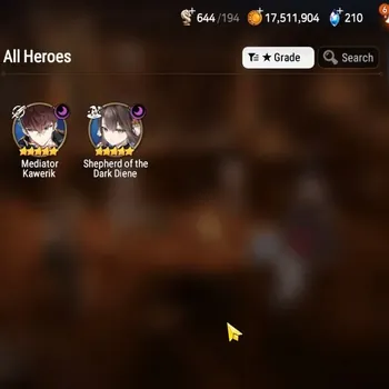 Epic Seven Accounts Starter GLOBAL UnVerif|New Era| 2 ML(Shepherd Dark Diane,Mediator Kawerik)+Vildred,Elvira,Aria,Etc|6,1K