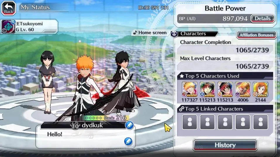 Bleach: Brave Souls Accounts [GLOBAL]50K Orb|2 New Renewed Ichigo,Rukia 10th An image 3