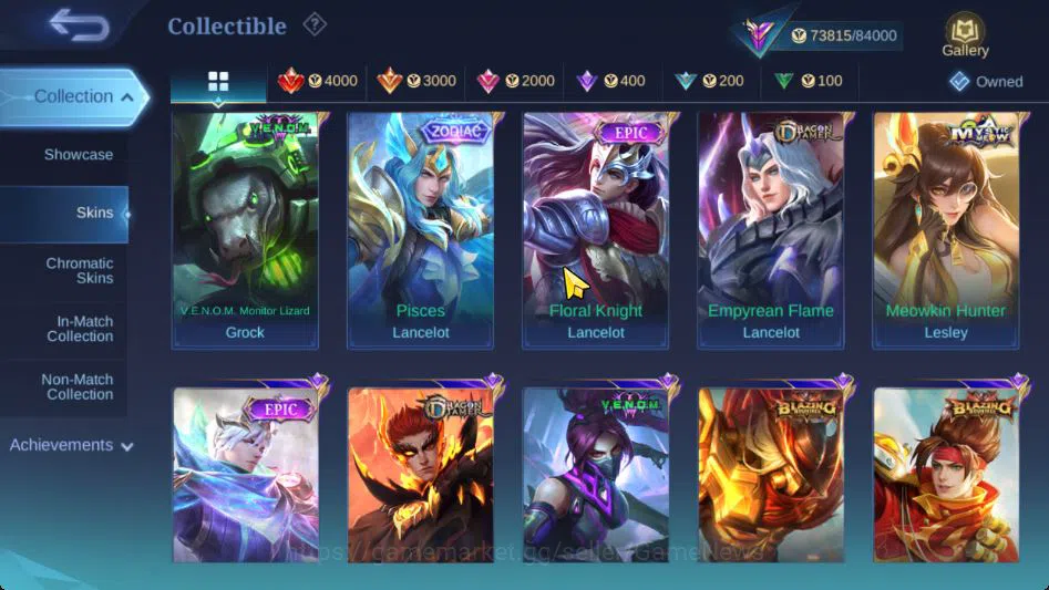 Mobile Legends: Bang Bang Accounts Collector Hero 131|Skin 307|High Immo 100|Star Haya,LBox[Kagura,Kimmy],STUN Chou,5 10