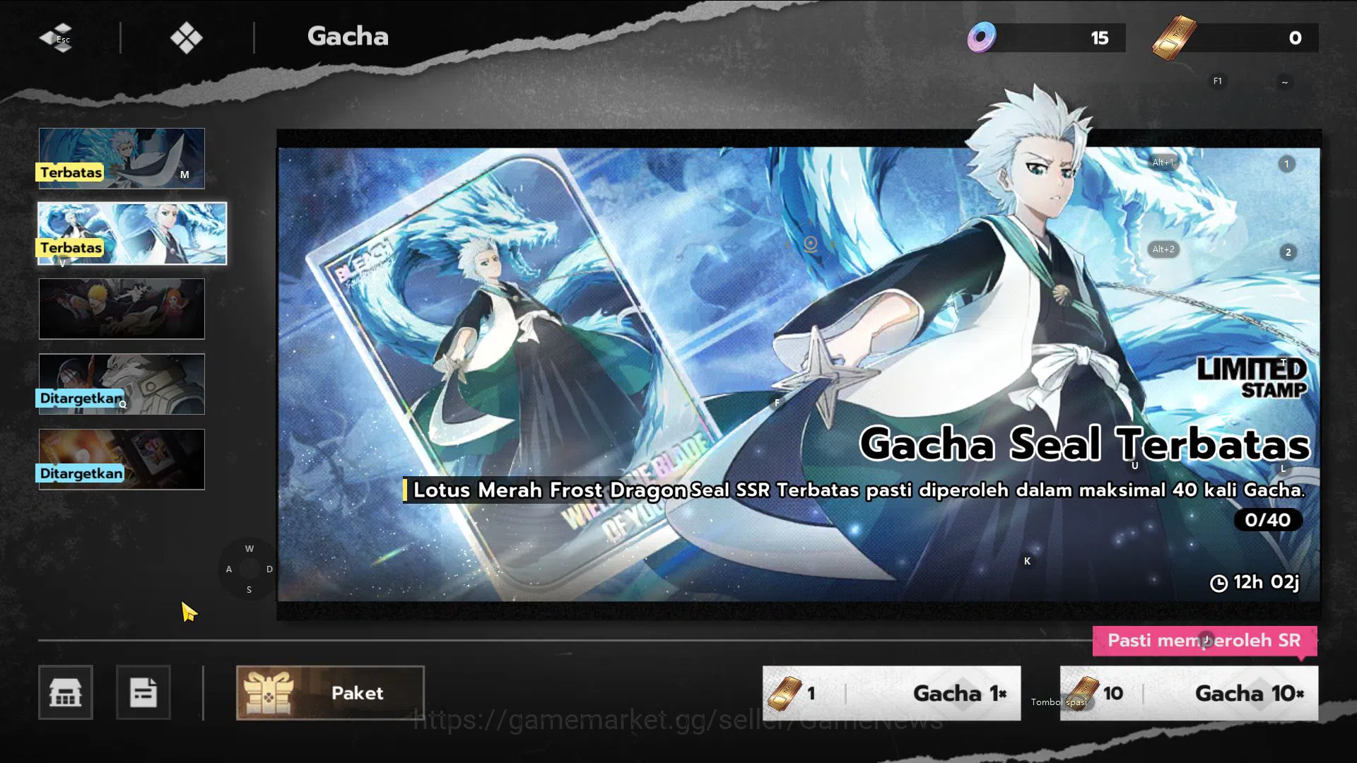 BLEACH: Soul Resonance Accounts Nuverse SEA|4 SSR(Toshiro+sign,Kisuke+Sign,Byakuya image 16