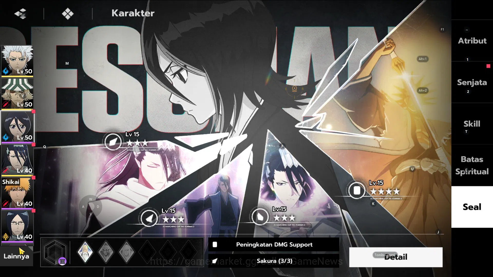 BLEACH: Soul Resonance Accounts Nuverse SEA|4 SSR(Toshiro+sign,Kisuke+Sign,Byakuya image 7