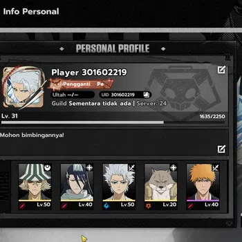 BLEACH: Soul Resonance Accounts Nuverse SEA|4 SSR(Toshiro+sign,Kisuke+Sign,Byakuya image 1