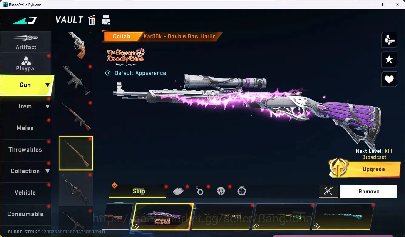 Blood Strike Accounts ASIA|9 Eternal Gun&3 Eternal Striker|6 Collab Gun  image 14