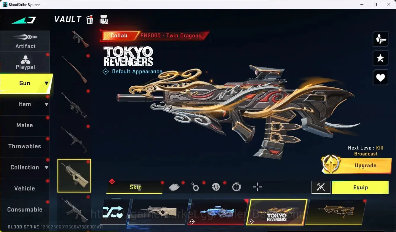 Blood Strike Accounts ASIA|9 Eternal Gun&3 Eternal Striker|6 Collab Gun  image 15