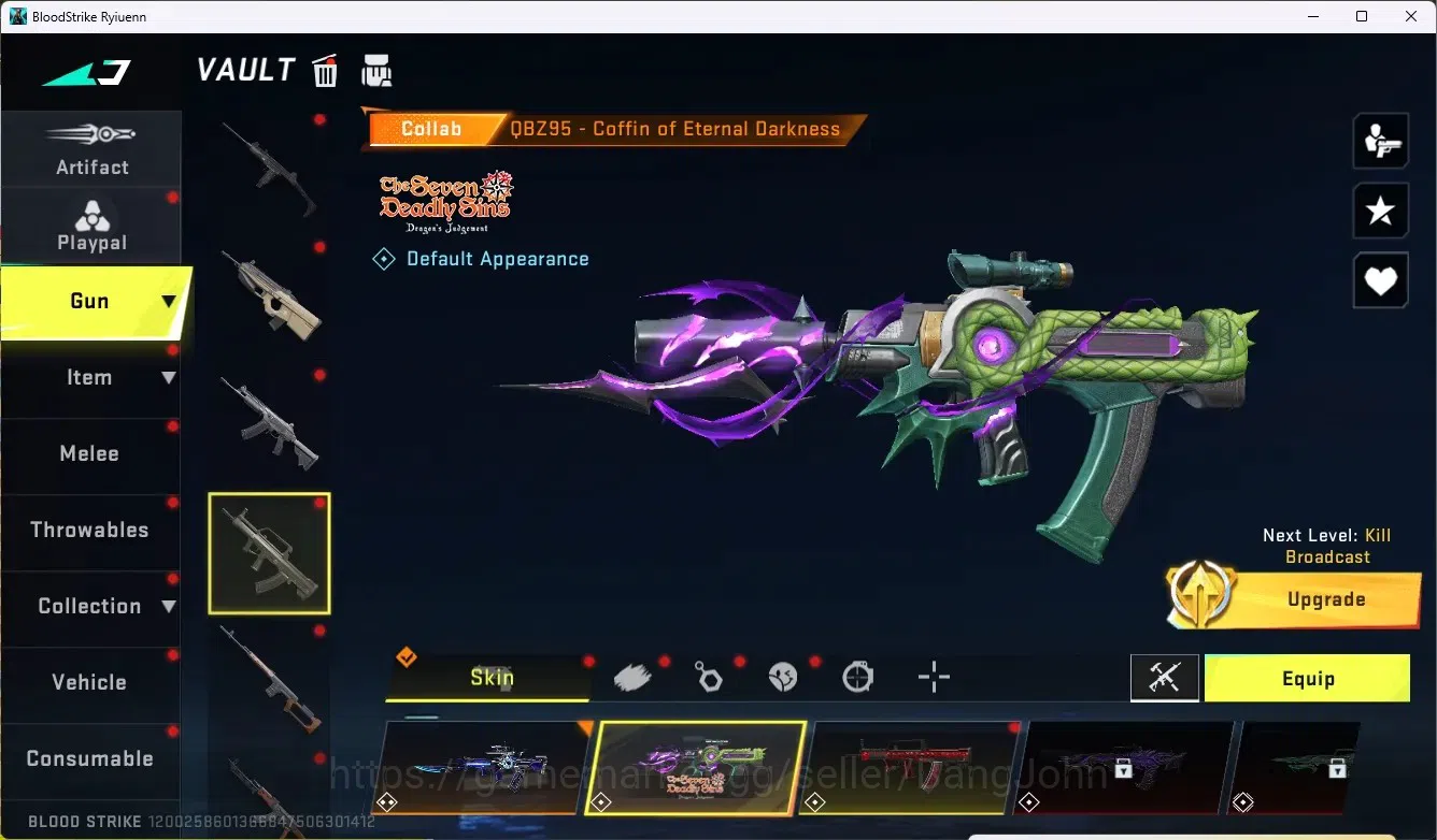 Blood Strike Accounts ASIA|9 Eternal Gun&3 Eternal Striker|6 Collab Gun  image 16