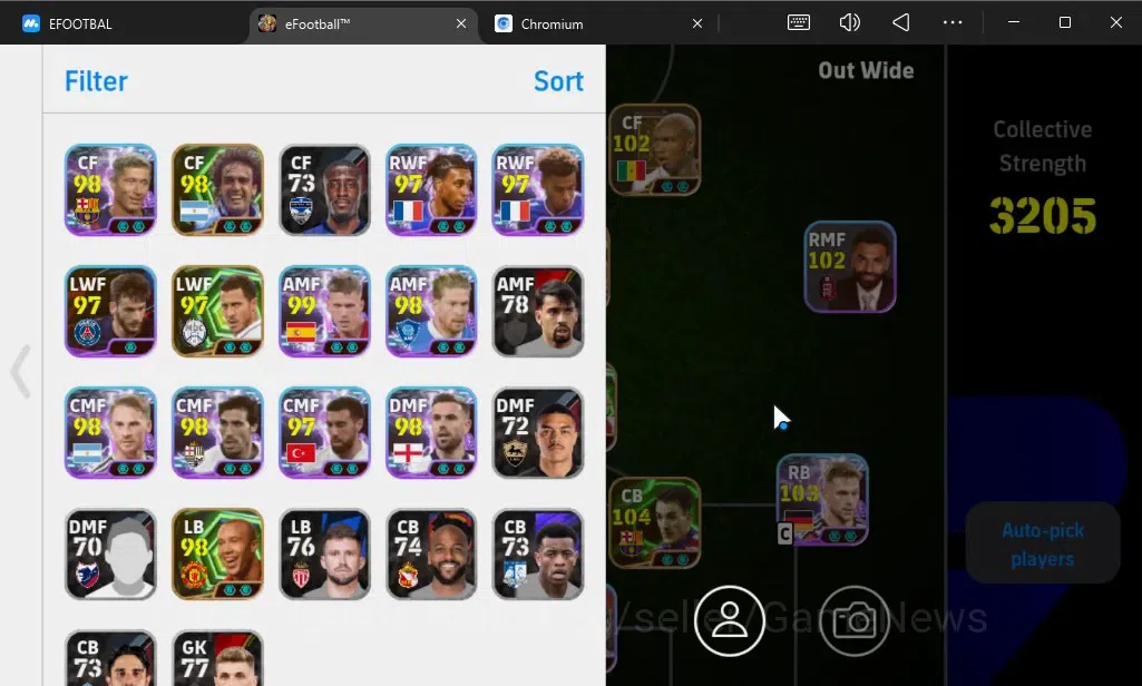 eFootball Accounts Android|Big Time Ronaldinho Gaucho,Bruno Fernandes image 2