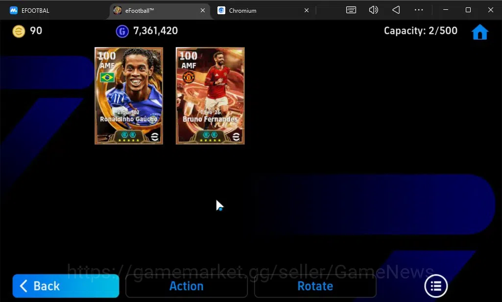 eFootball Accounts Android|Big Time Ronaldinho Gaucho,Bruno Fernandes image 4
