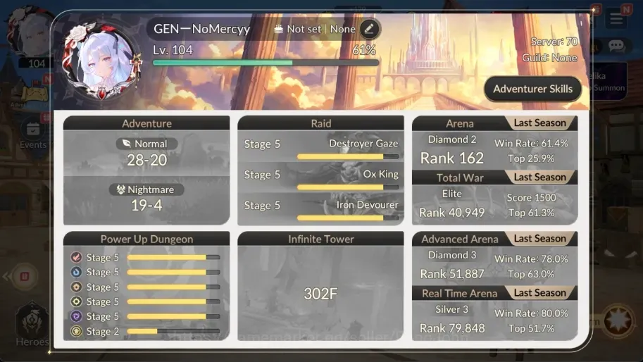 Seven Knights Re:Birth Accounts Global |FullEX7 (FaiTC3,Rosie,MeliaTC1,Juri,Gelindus)|47 1