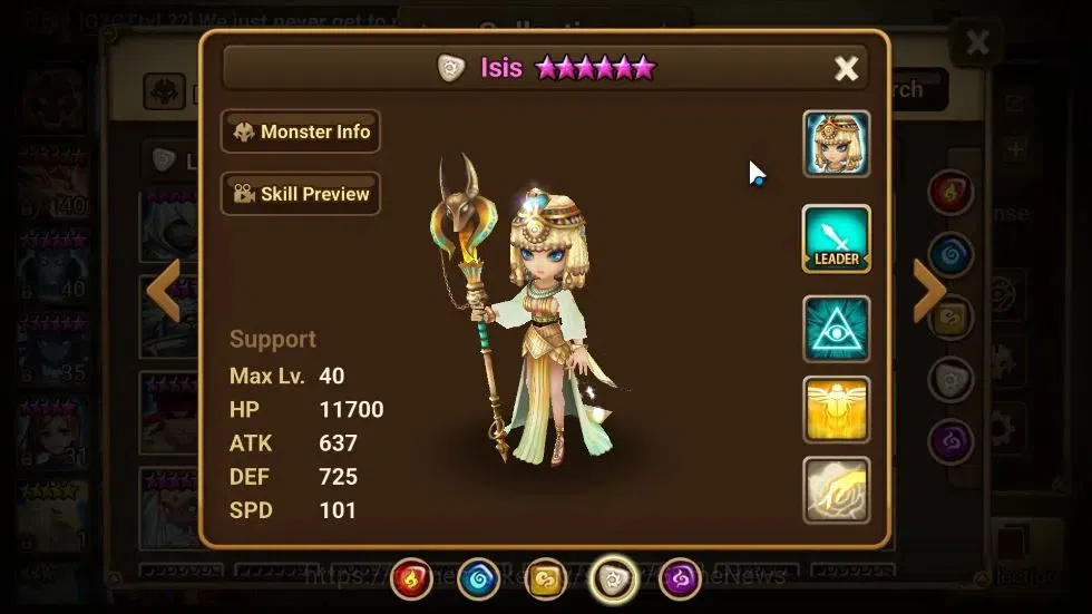 Summoners War: Sky Arena Accounts GLOBAL Lv40|2 LD[Isis,Leona]|5 Total NB5[Ethna,Lia image 12