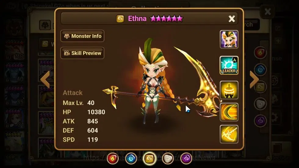 Summoners War: Sky Arena Accounts GLOBAL Lv40|2 LD[Isis,Leona]|5 Total NB5[Ethna,Lia image 14