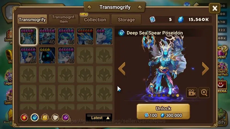 Summoners War: Sky Arena Accounts GLOBAL Lv40|2 LD[Isis,Leona]|5 Total NB5[Ethna,Lia image 17