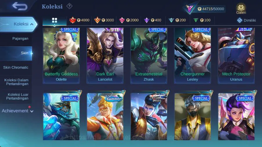 Mobile Legends: Bang Bang Accounts hero 115 , skin 181 prime granger, prime claude, r image 10