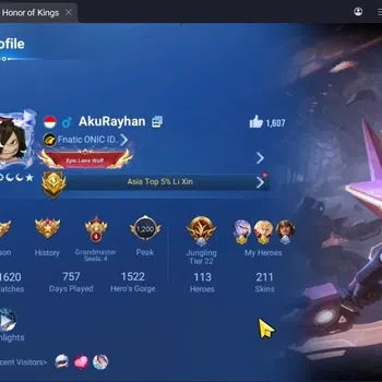 Honor of Kings Accounts Rare Skin Global|113H 211S|7 Legend|SXD Houyi|4 AFO|2 LOTM Shi,Guiguzi|LIMBO Donghuang|Jing