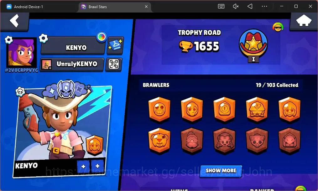 Brawl Stars Accounts Global|1655 Trophy|19 Brawler|2 Max Hypercharge(Sh image 2