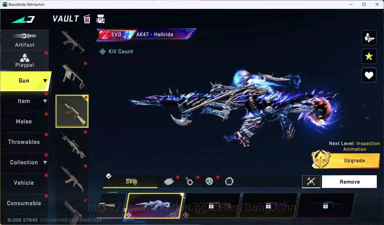 Blood Strike Accounts ASIA |1 EVO: AK47-Hellride| 3 Collab Gun Eva&Bleac image 3