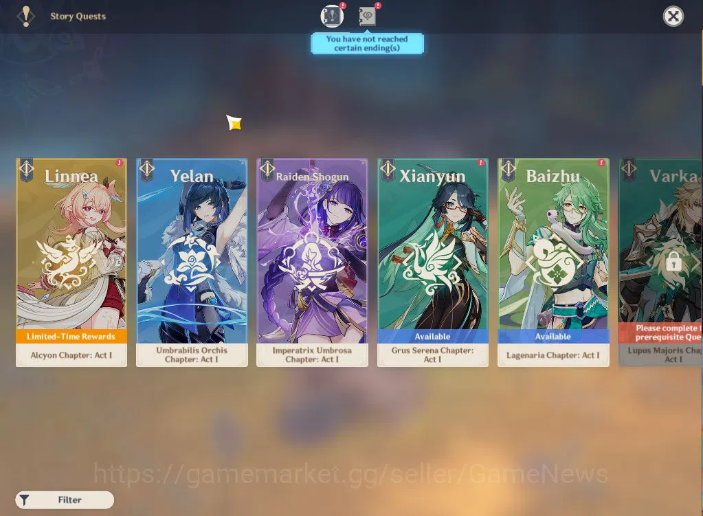 Genshin Impact Accounts ASIA|AR54|4Limited+2(*5Weapon)|Skrik,Ganyu+sign,Zh image 14