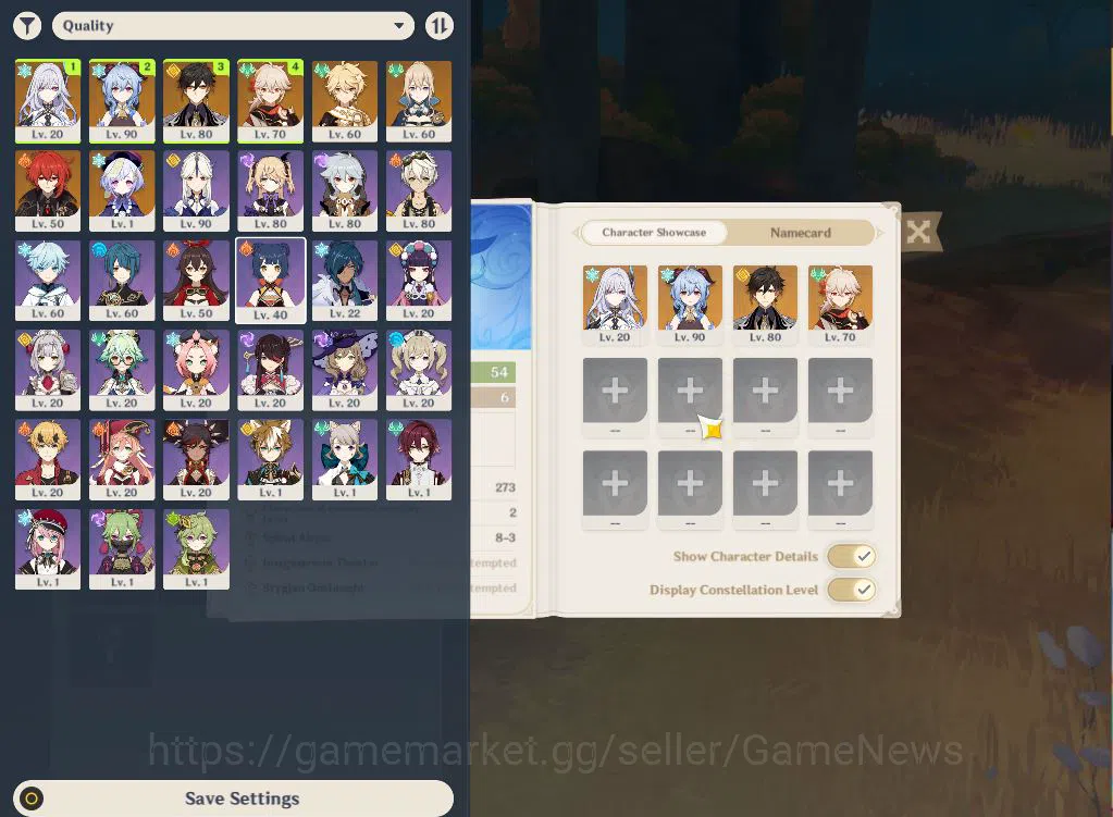 Genshin Impact Accounts ASIA|AR54|4Limited+2(*5Weapon)|Skrik,Ganyu+sign,Zh image 2