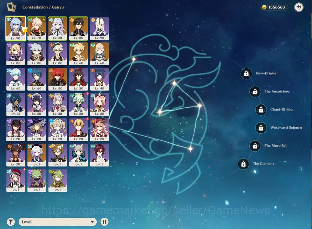 Genshin Impact Accounts ASIA|AR54|4Limited+2(*5Weapon)|Skrik,Ganyu+sign,Zh image 3
