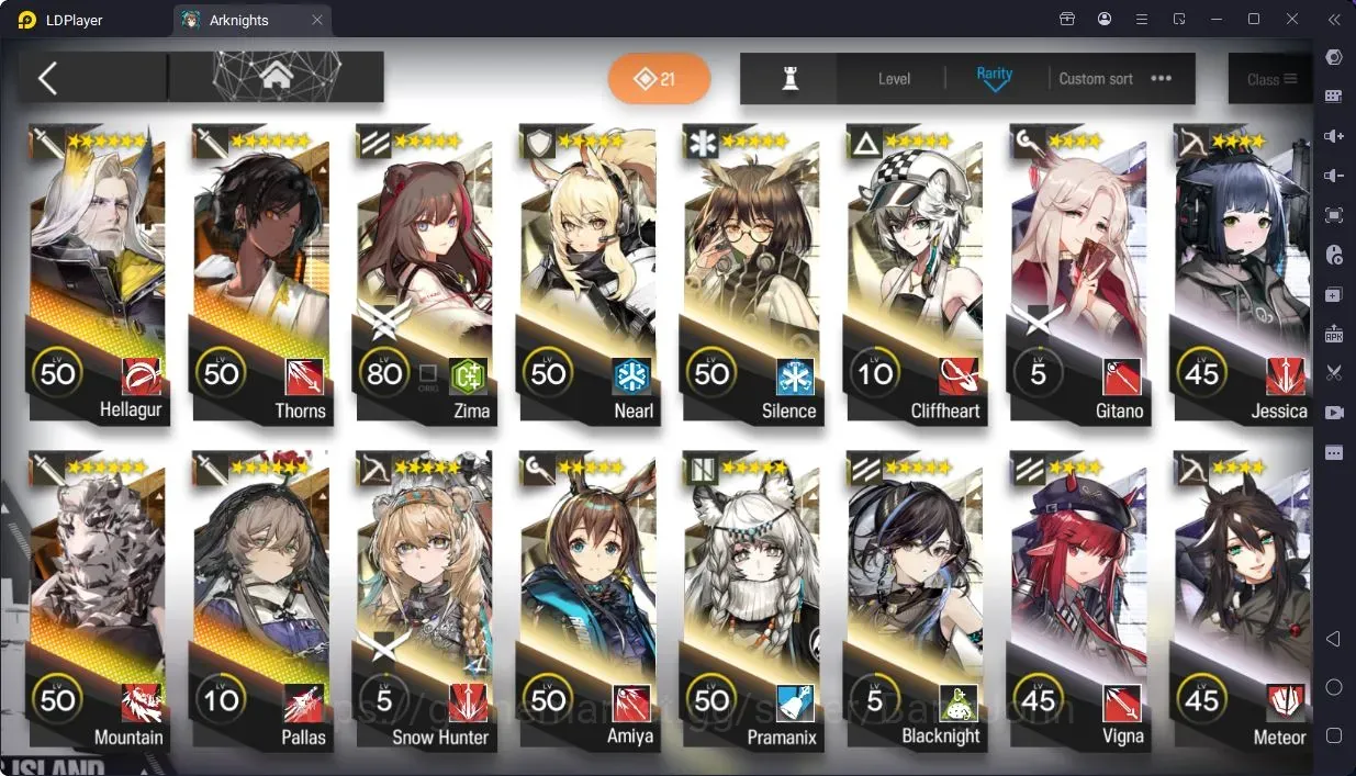 Arknights Accounts Starter Global | Lv 18 Starter| 4x6 Star Ops (Hellagur,Thorns,Mountain,Pallas) | TR 14 | 286k LMD | Check 1