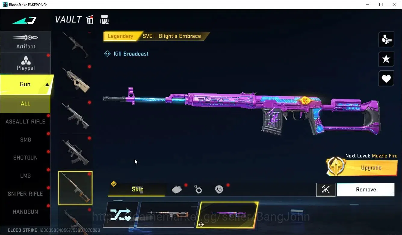Blood Strike Accounts ASIA |ETERNAL: Kala Whisper|1 Legendary Gun|1 Epic image 3