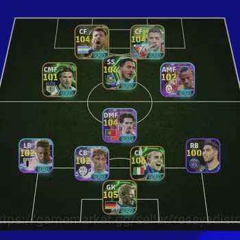 eFootball Accounts Legends & Iconic Players EFOOTBALL 2027 | SHOWTIME VITINHA,E HAZARD RARE CARD,J ALBA,L SANE,F CANAVARO,H