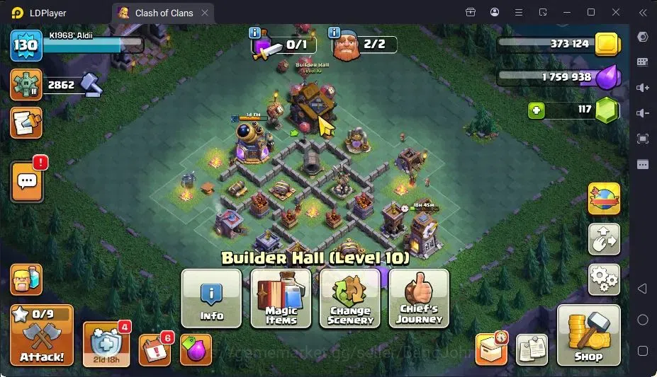 Clash of Clans Accounts High-End Global |TH 14-BH 7|LVL130|BK61,AQ66,MP18,GW46,RC28|BM17,BC15|3 Legend skin & 3 Gold|Gem 14