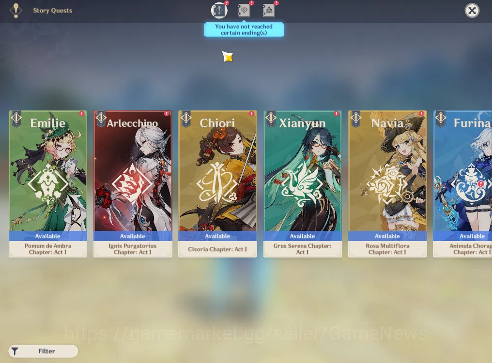 Genshin Impact Accounts ASIA|AR56|3Limited+2(*5Weapon)|Caresa,Arlecchino,N image 13