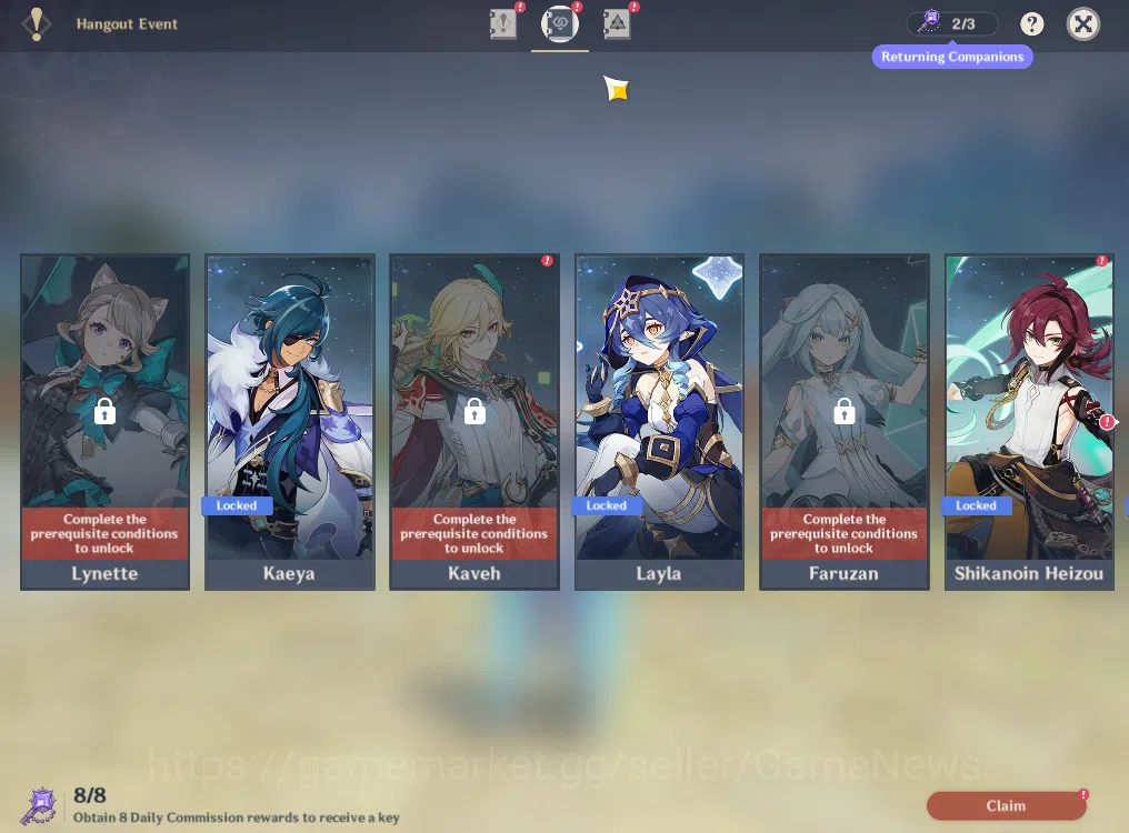 Genshin Impact Accounts ASIA|AR56|3Limited+2(*5Weapon)|Caresa,Arlecchino,N image 14