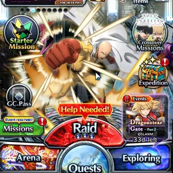 Grand Summoners Accounts End-Game Global|Rank 22| 3 Ascend + 1 TW | Fern + TW, Saitama, 2x War Hero Fen, |Lpot 139 + 13