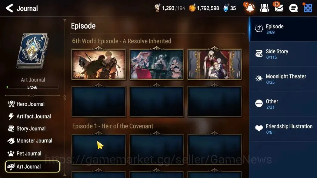 Epic Seven Accounts GLOBAL Unverif|New Era|2 ML (DJ Basar,LW Peira)+Ta image 19