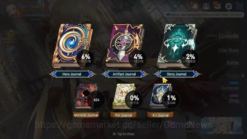 Epic Seven Accounts GLOBAL Unverif|New Era|2 ML (DJ Basar,LW Peira)+Ta image 3