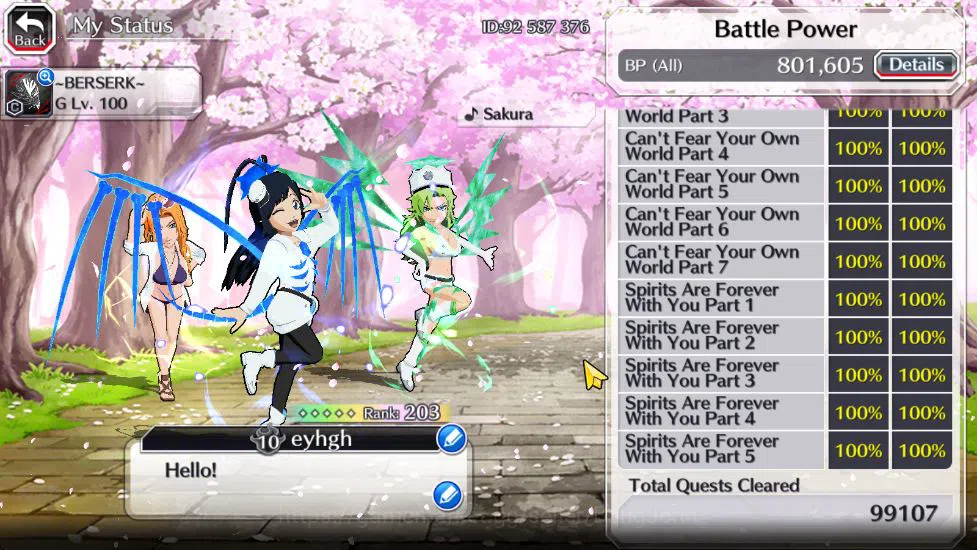 Bleach: Brave Souls Accounts [Global] 52K Orbs|Gisele,Candice TYBW26,Ganju,Uryu image 17