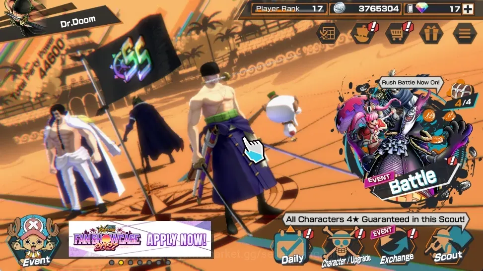 One Piece Bounty Rush Accounts High-End Android |PR 17|7 1