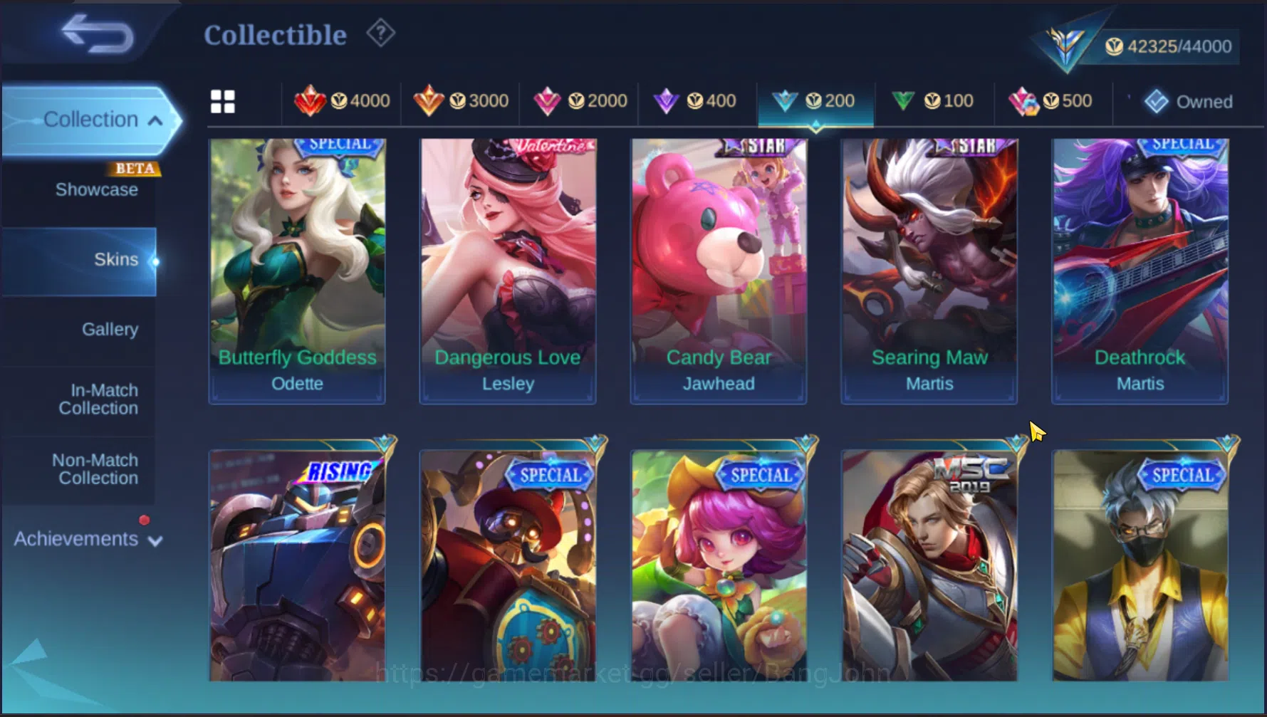 Mobile Legends: Bang Bang Accounts Others Hero 127 | Skin 232 | Emblem All Max | Level Akun 134 | Zodiac Irithel | Zodiac 10