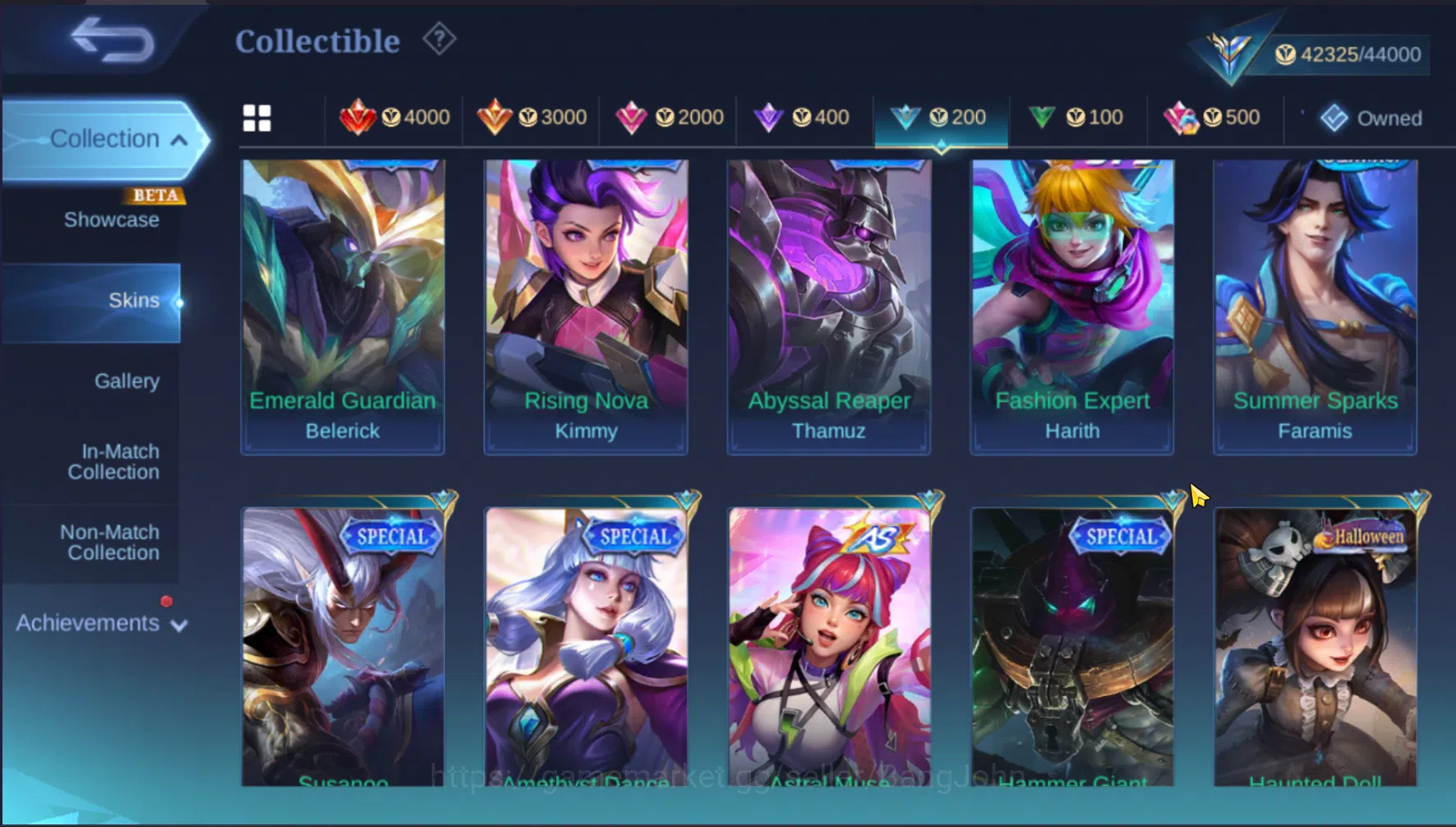 Mobile Legends: Bang Bang Accounts Others Hero 127 | Skin 232 | Emblem All Max | Level Akun 134 | Zodiac Irithel | Zodiac 11