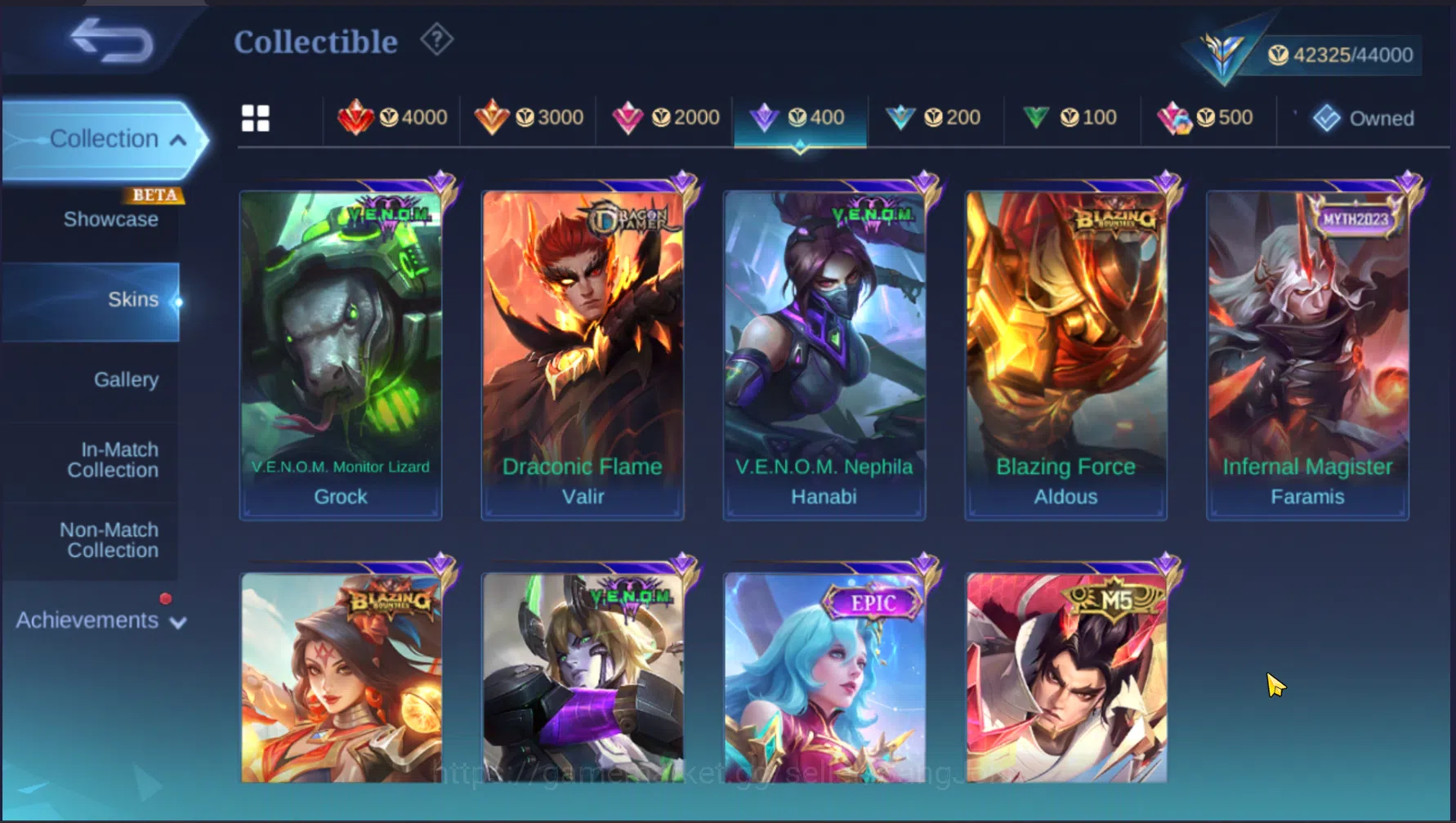 Mobile Legends: Bang Bang Accounts Others Hero 127 | Skin 232 | Emblem All Max | Level Akun 134 | Zodiac Irithel | Zodiac 7