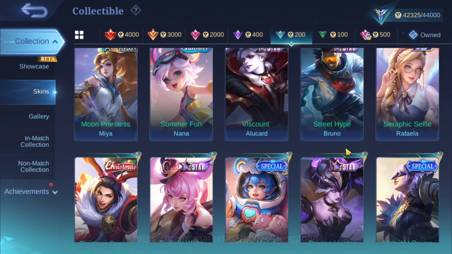 Mobile Legends: Bang Bang Accounts Others Hero 127 | Skin 232 | Emblem All Max | Level Akun 134 | Zodiac Irithel | Zodiac 8