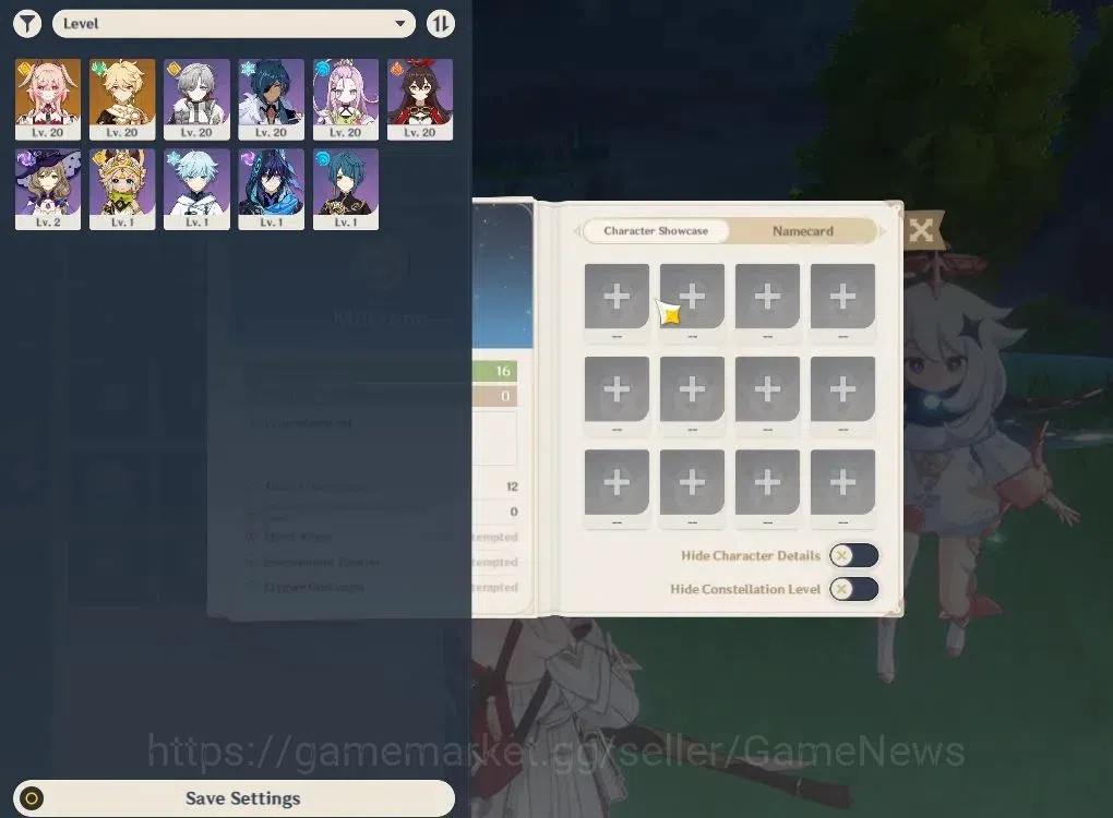 Genshin Impact Accounts ASIA|AR16|Fresh Starter|1Limited+9(*4Character)|Li image 2