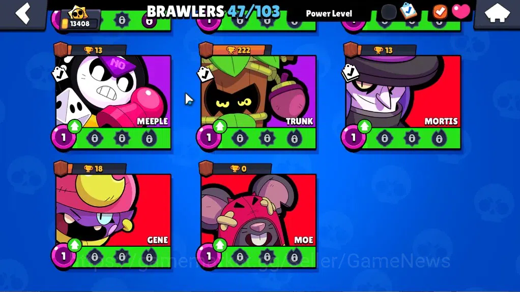 Brawl Stars Accounts 13408 Trophy|47 Brawlers 6 Max Lv|4 Legend (Mecha  image 14
