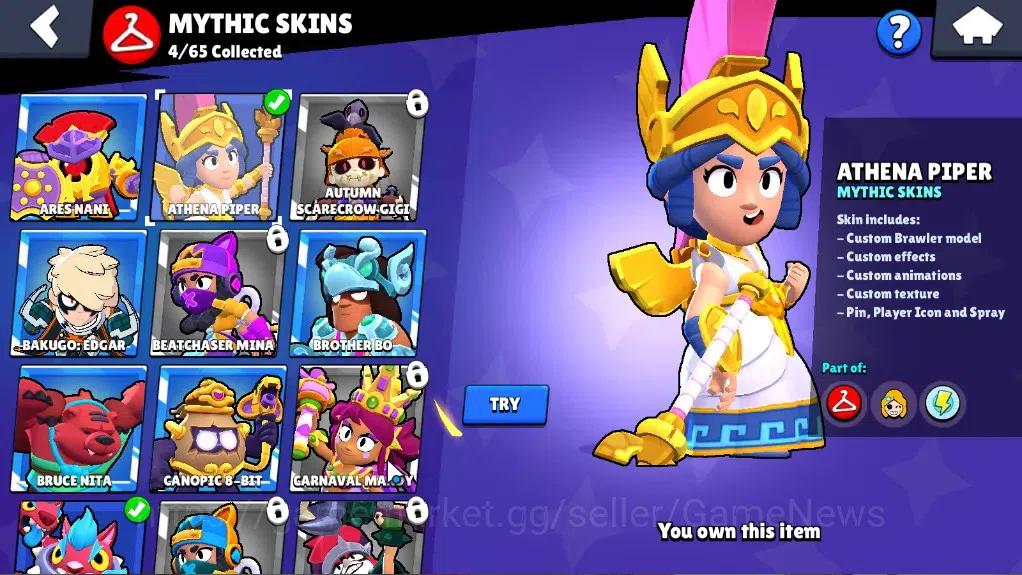 Brawl Stars Accounts 13408 Trophy|47 Brawlers 6 Max Lv|4 Legend (Mecha  image 19